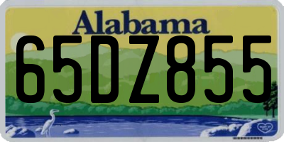 AL license plate 65DZ855