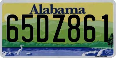 AL license plate 65DZ861