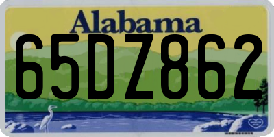 AL license plate 65DZ862