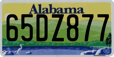 AL license plate 65DZ877