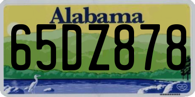 AL license plate 65DZ878