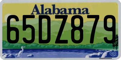 AL license plate 65DZ879