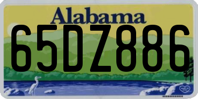 AL license plate 65DZ886