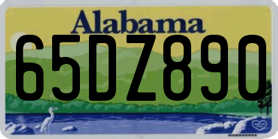 AL license plate 65DZ890