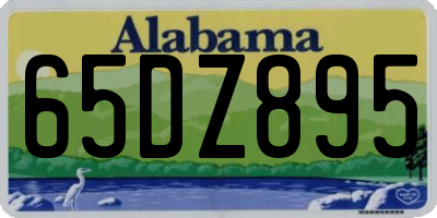 AL license plate 65DZ895