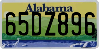 AL license plate 65DZ896