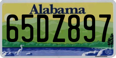 AL license plate 65DZ897