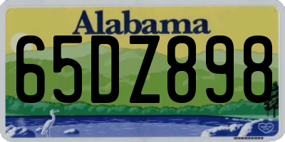 AL license plate 65DZ898