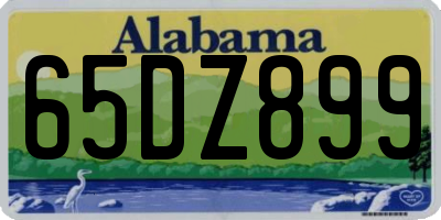 AL license plate 65DZ899