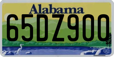 AL license plate 65DZ900