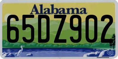 AL license plate 65DZ902