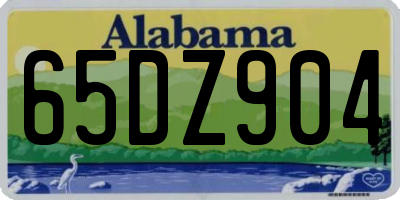 AL license plate 65DZ904