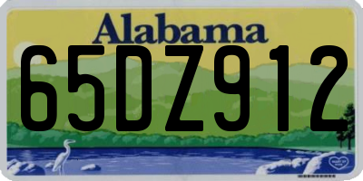 AL license plate 65DZ912