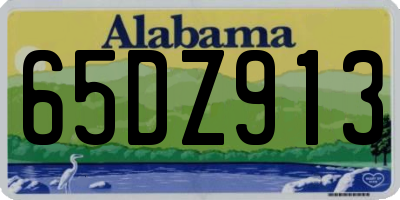 AL license plate 65DZ913