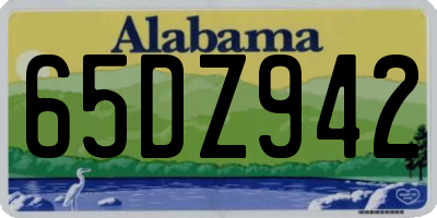 AL license plate 65DZ942