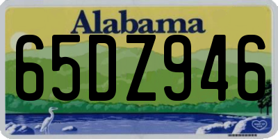 AL license plate 65DZ946