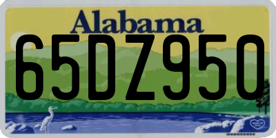 AL license plate 65DZ950