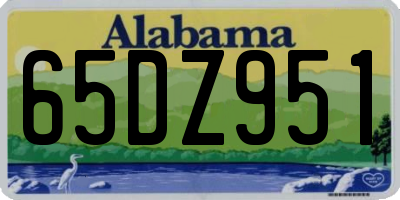 AL license plate 65DZ951