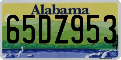 AL license plate 65DZ953