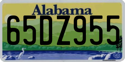 AL license plate 65DZ955