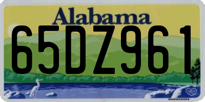 AL license plate 65DZ961