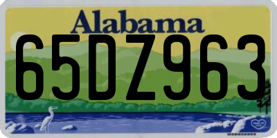 AL license plate 65DZ963