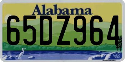 AL license plate 65DZ964