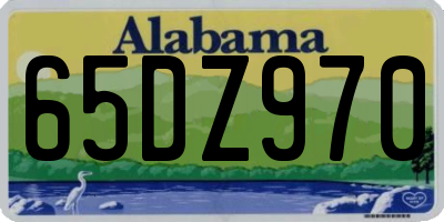 AL license plate 65DZ970