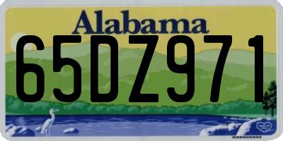 AL license plate 65DZ971