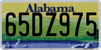 AL license plate 65DZ975