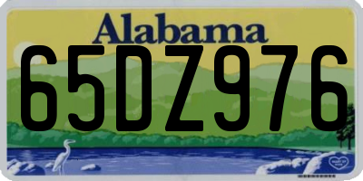 AL license plate 65DZ976