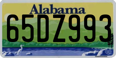 AL license plate 65DZ993