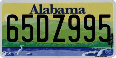 AL license plate 65DZ995