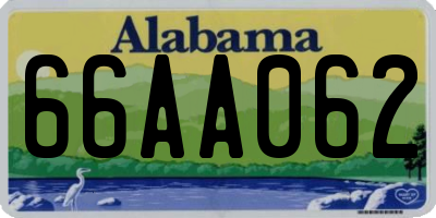 AL license plate 66AA062