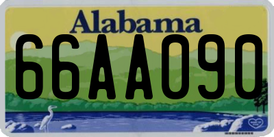 AL license plate 66AA090