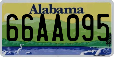AL license plate 66AA095