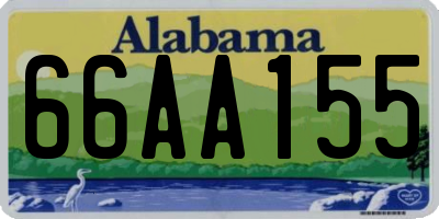 AL license plate 66AA155