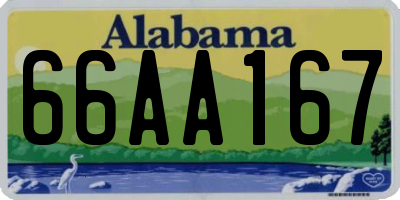 AL license plate 66AA167