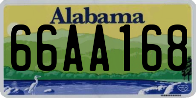 AL license plate 66AA168
