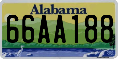 AL license plate 66AA188