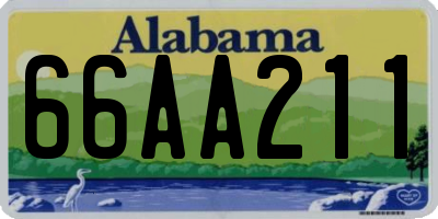 AL license plate 66AA211