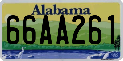 AL license plate 66AA261