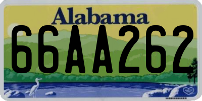 AL license plate 66AA262