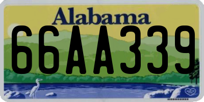 AL license plate 66AA339