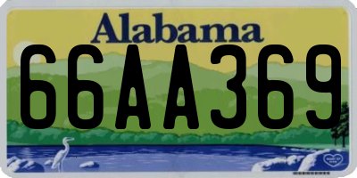 AL license plate 66AA369