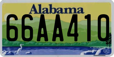 AL license plate 66AA410