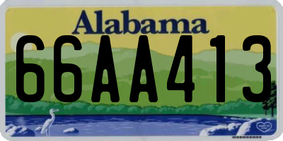 AL license plate 66AA413