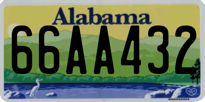 AL license plate 66AA432
