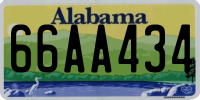 AL license plate 66AA434