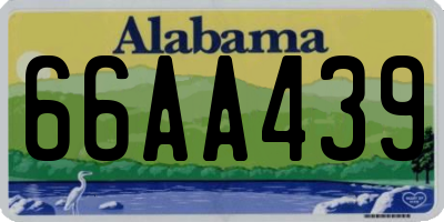 AL license plate 66AA439